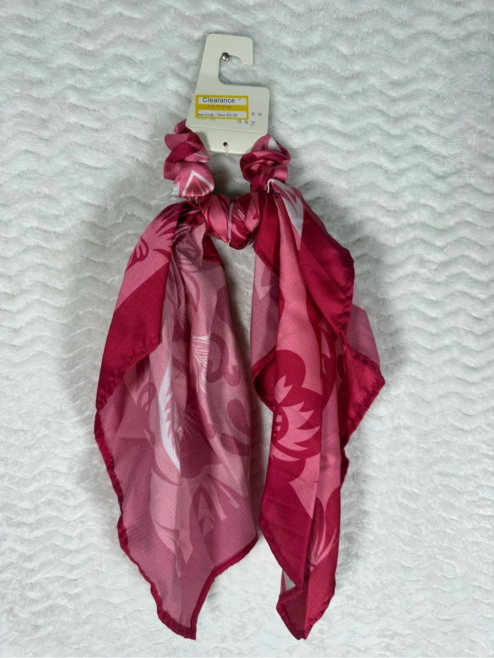 Kids Hair Bow & Scarf hair tie Set - Pink, Peach, Light Blue, Ivory